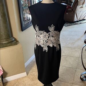 Elegant Black Floral Dress